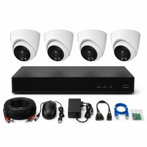 Gói Camera Giám Sát Nhà Phố Trọn Bộ (4 Mắt Dây Đồng Trục)
