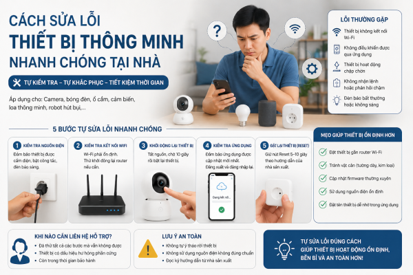 Cách Sửa Lỗi Thiết Bị Thông Minh Nhanh Chóng Tại Nhà